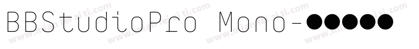 BBStudioPro Mono字体转换